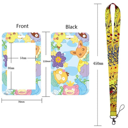 Pikachu Neck Strap Lanyard for Keys – ID Badge Holder, Keychain, Key Rings, Fashion Accessory Gift