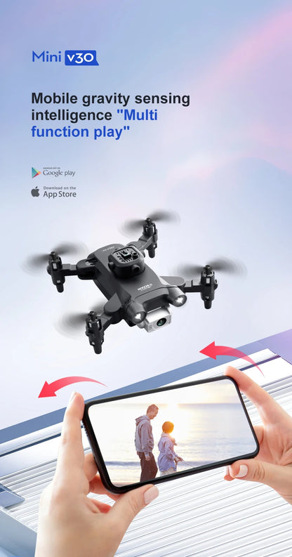 4DRC V30 Mini Drone – 4K/1080P HD Camera FPV RC Quadcopter with 5-Sided Obstacle Avoidance, Toy Gift Helicopter