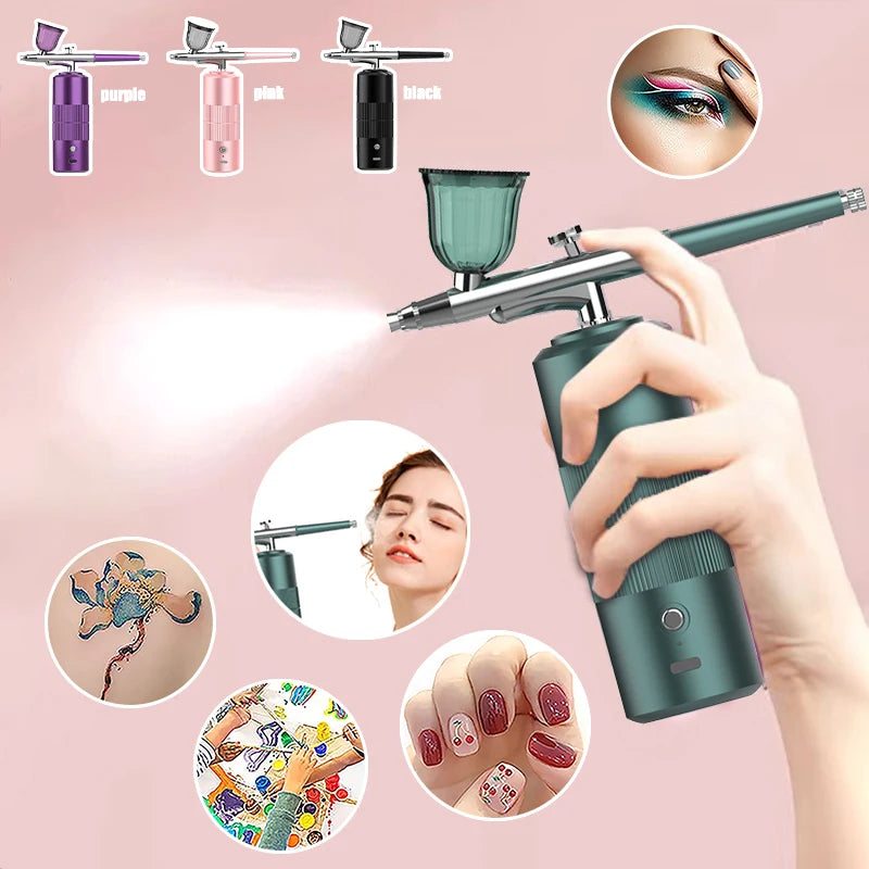 High-Pressure Nano Oxygen Injector – Multi-Function Household Spray Gun, Face Humidifier & USB Water Replenisher