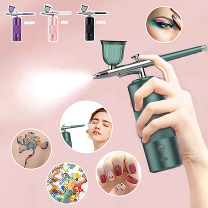 High-Pressure Nano Oxygen Injector – Multi-Function Household Spray Gun, Face Humidifier & USB Water Replenisher