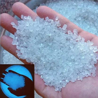 1000-Piece Glow-in-the-Dark Pebbles (3–5mm) – Luminous Sand Stones for Garden Paths, Lawn, Home Décor, and Aquariums