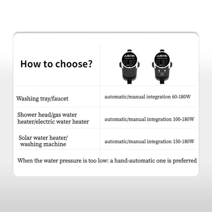 AISITIN Brushless Booster Water Pump — 16m 24V IP56 Automatic Pressure Controller for Home Water Heating