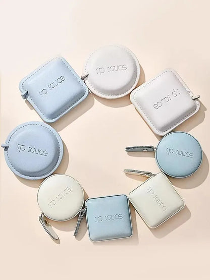 Soft Square Retractable Tape Measure with Push Button – Soft Body Measuring Sewing Tape Inch Ruler Tool