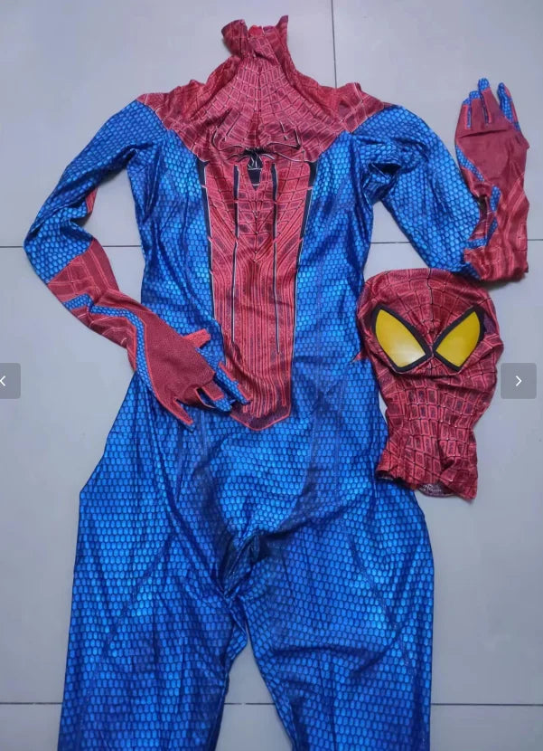 TASM1 Spider-Man Cosplay Bodysuit - Superhero Spandex Zentai Halloween Costume for Adults