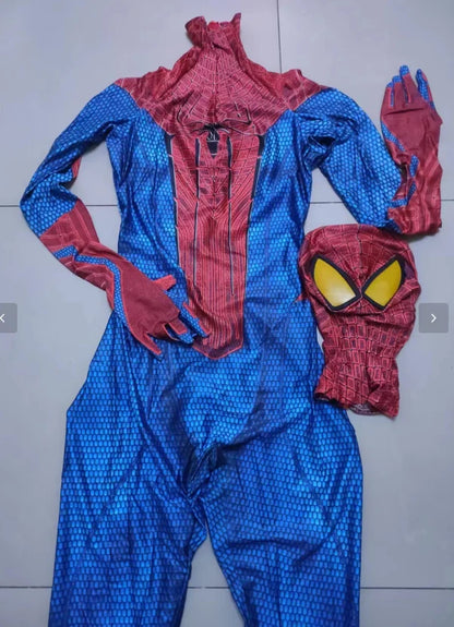 TASM1 Spider-Man Cosplay Bodysuit - Superhero Spandex Zentai Halloween Costume for Adults