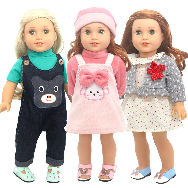 Baby Doll Bikini Outfit — Fits 43cm Born Bebe and 18-Inch American Dolls, Doll Clothes Set