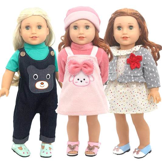 Baby Doll Bikini Outfit — Fits 43cm Born Bebe and 18-Inch American Dolls, Doll Clothes Set
