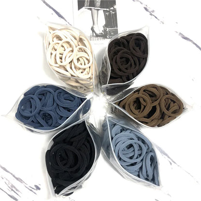 20/50PCS Hair Bands for Women & Girls - 4cm Elastic Rubber Ties, Simple Ponytail Holders & Hair Accessories