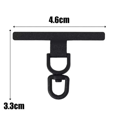 Upgraded 360° Rotatable Metal Phone Tether Tab Clip – Stainless Steel Cellphone Lanyard Patch Safety Connector (1–4 Pcs)