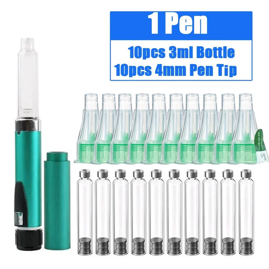 Magic Pen Tattoo & Insulin Cartridge — 3ml Empty Cassette Bottle for Lilly Insulin Injection Pen & Medical Aesthetics