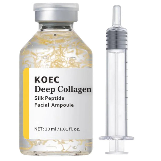 Collagen Silk Peptide Face Ampoule - Anti Aging Serum for Skin Lifting, Firming, Tightening & Deep Hydration