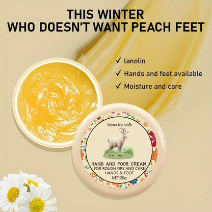 Cracked Hands & Feet Ointment with Honey & Hyaluronic Acid, Deep Moisturizing Skin Repair Cream for Soft Smooth Hands and Feet