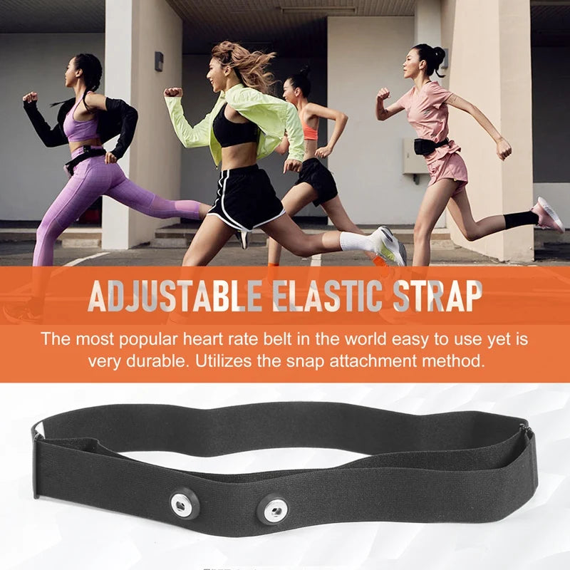 Chest Belt Strap for Heart Rate Monitors - Compatible with Polar, Wahoo, and Garmin Sports Wireless Monitors