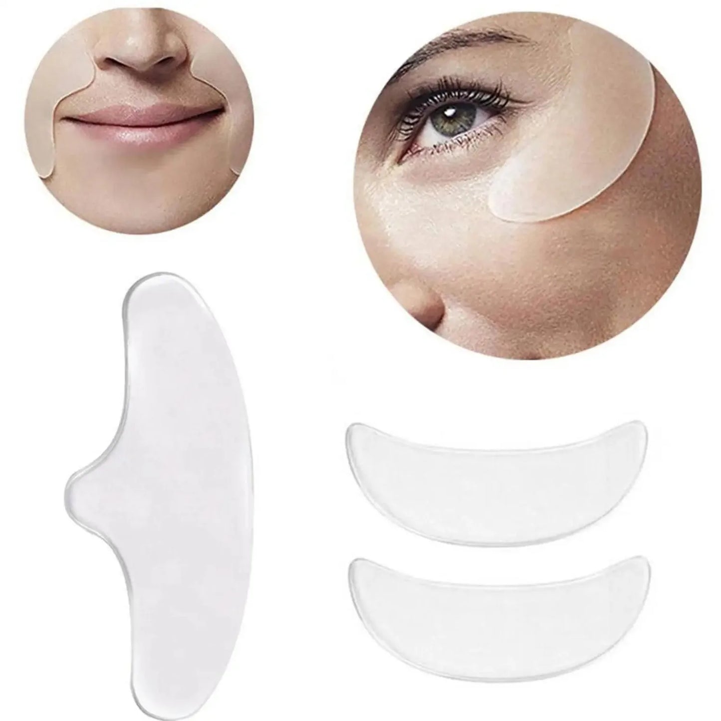 Reusable Silicone Wrinkle Patches – Anti-Wrinkle Pads for Face, Forehead, Neck & Eyes | Skin Care Stickers
