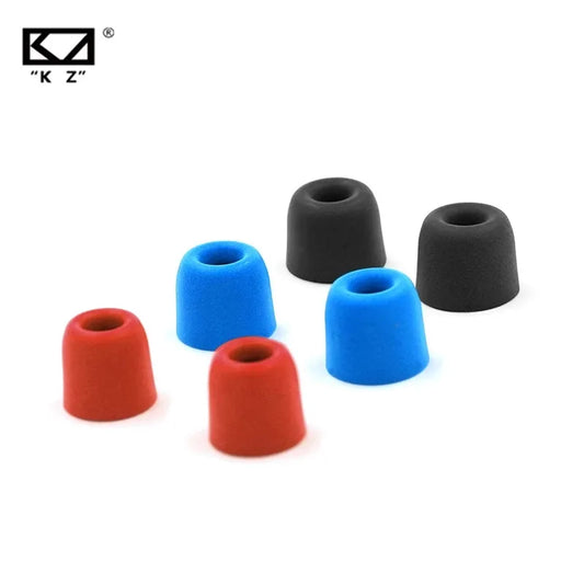 KZ Memory Foam Ear Tips - 3 Pair Noise Isolating Replacement Earbuds Pads for KZ Headphones