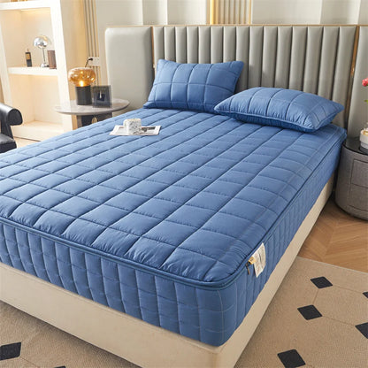 All-Inclusive Zipper Mattress Cover - Thick Quilted Fitted Mattress Protector Pad with Customized Sizes