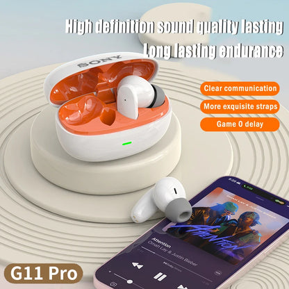 SONY G11 Pro Bluetooth 5.3 In-Ear Headset — HiFi Stereo Waterproof Wireless Sport Earbuds