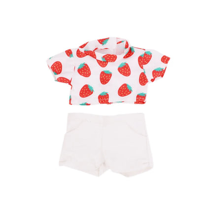 4-Piece Doll Clothes Set – Daily Pretty Dresses, Top & Pants for 43cm Born Baby Dolls & 18-Inch American Dolls, Festival Gift for Girls