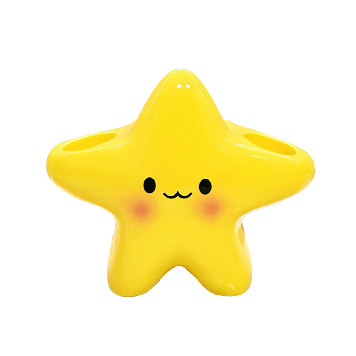 Star-Shaped Toothbrush Holder - Cute Freestanding Bathroom Organizer for Toothbrush & Toothpaste