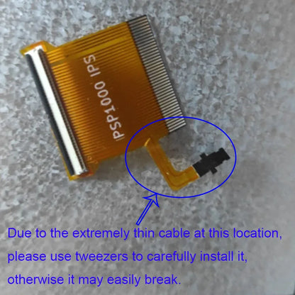 IPS LCD Screen Replacement Kit for PSP1000 — High-Brightness Display with Special Cable for Sony PSP 1000