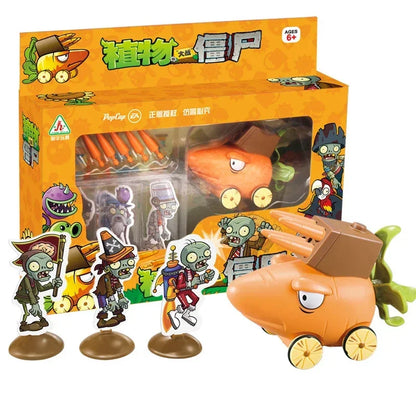 Plants vs Zombies 2 Toy Figure Set – Mechanical Shark & Wild West Gargantuar Game Character Collectible Gift