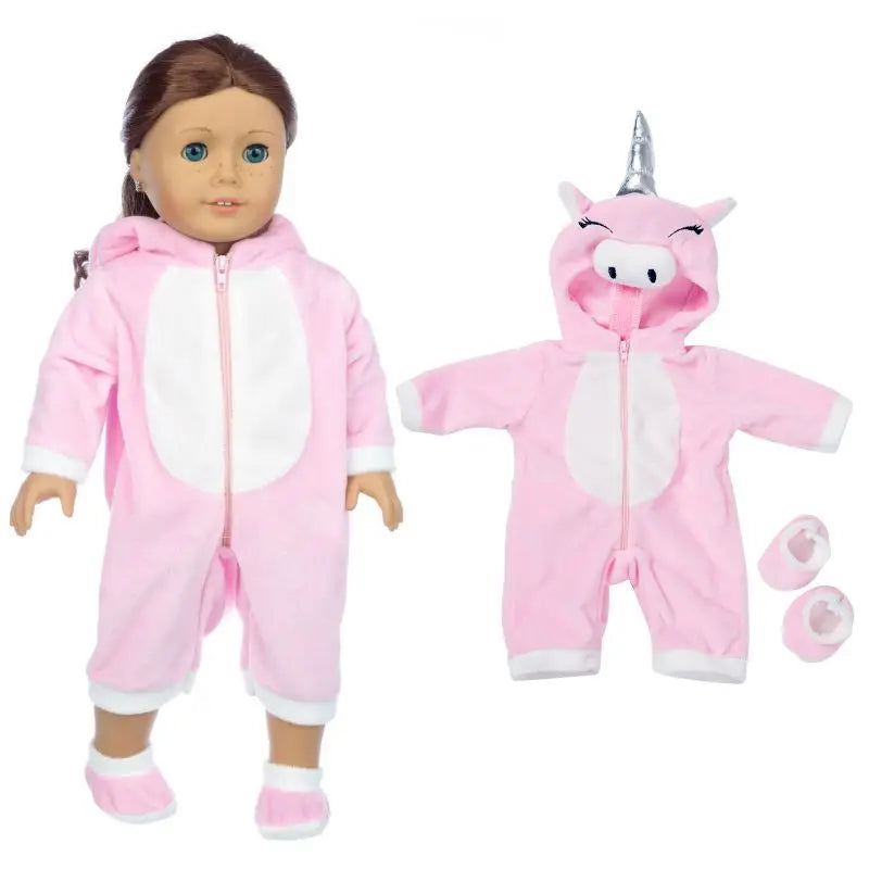 Animal Pajamas for 18-inch Dolls – Clothes & Accessories for American Girl & Our Generation Dolls