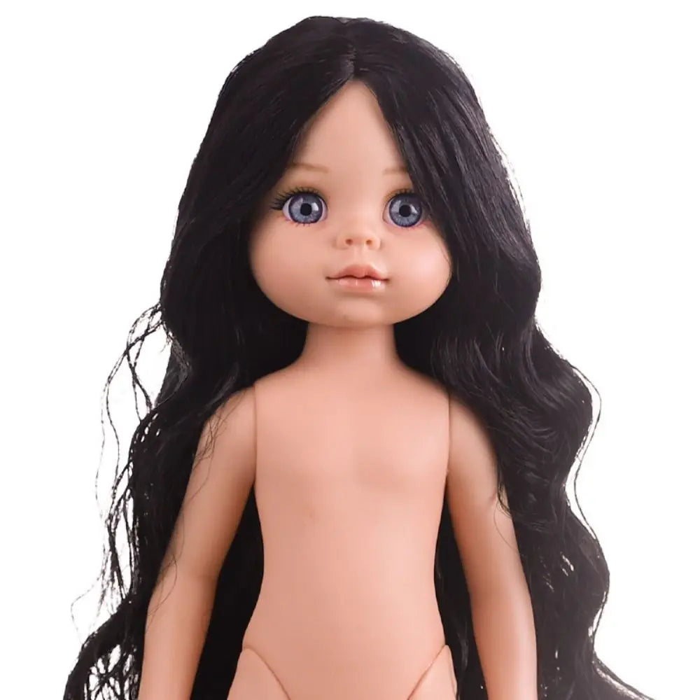 12-Inch Fashion Girl Doll - Blonde Hair, Brown Eyes & 3 Hair Colors Movable Doll Toy