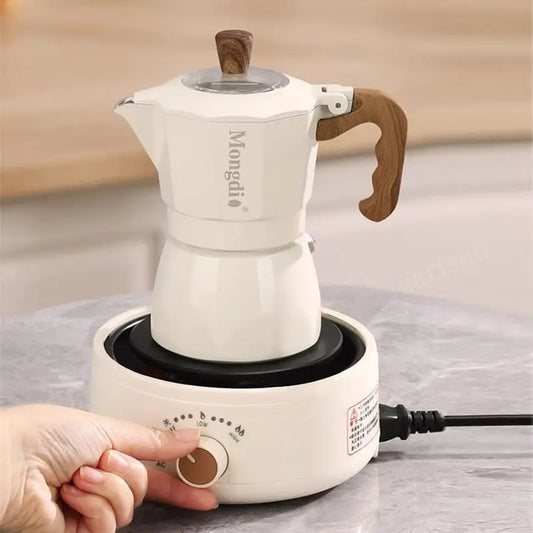500W Electric Heating Base - Adjustable Temperature Coffee Stove & Manual Cooking Heater for Home Kitchen Use