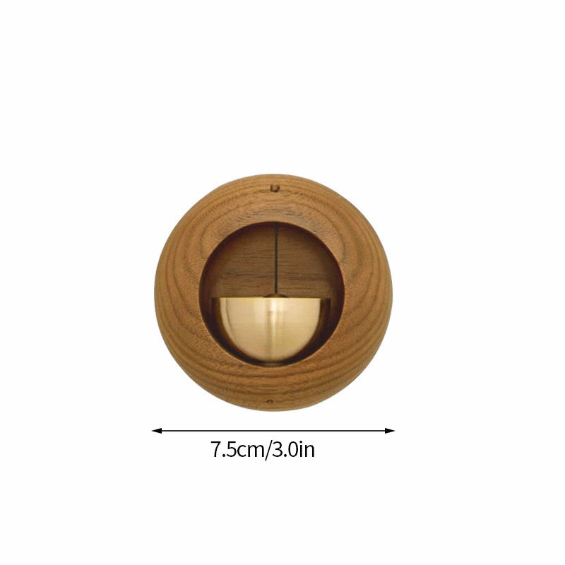 Wooden Landscape Door Bell – Magnetic Wind Chime for Home Entrance Alert & Decor
