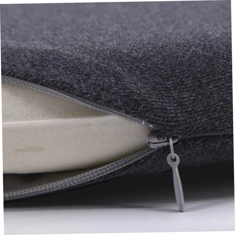 Memory Foam Round Seat Cushion – Thick Chair Pad with Elastic Zipper, Detachable Cover, 30/35/40/45cm