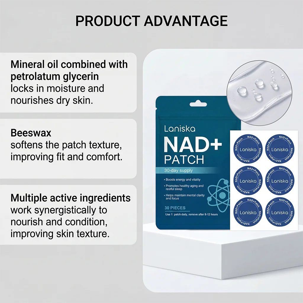 NAD+ Body Care Patches - Breathable Skin-Nourishing Daily Wellness Patches for Men & Women
