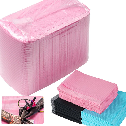 30/50/125PCS Disposable Tattoo & Nail Clean Pads – Waterproof Medical Paper Mats for Eyelash, Grafting & Beauty Tool Accessories