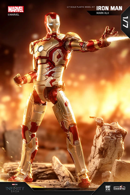 1:7 Original FondJoy Iron Man Action Figures – MK42, MK43, MK5, MK6, MK7 DIY Model, Tony Stark Legend Collection Toy for Kids Gift