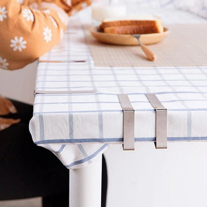 Stainless Steel Anti-Slip Tablecloth Clips - Secure Your Tables with Non-slip Clamps for Weddings, Camping, and More