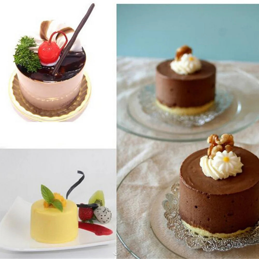 8-Cavity Round Silicone Cake Mold — Chocolate, Oreo, Cookie, Jelly, Pudding, Soap & Cheesecake Baking Tool