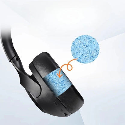 Replacement Protein Leather Ear Pads with Buckle – Soft Foam Cushion Earpads for QCY H3/H4/H3 Lite & TOZO HT2 Headphones High Quality Comfort Upgrade