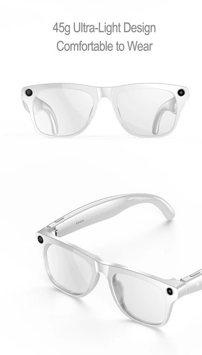 Xiaomi Mijia 4K HD AI Smart Glasses — Color Changing with 100MP Camera, Bluetooth Call & Voice Assistant Control