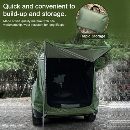 Outdoor Car Rear Tent – Picnic & Camping Canopy, Sunshine-Proof, Rain-Proof Car Rear Extension Tent