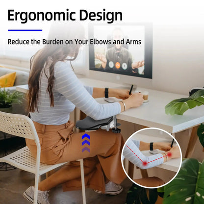 BEISHI Ergonomic Elbow Support Pad - Computer Wrist Rest & Desktop Armrest for Comfort and Stress Relief