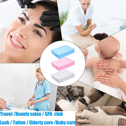 10pcs Non-Woven Disposable Bed Sheets - 7.87x31.5inch Breathable Covers for Spa, Massage, Travel, Hotel, Hospital