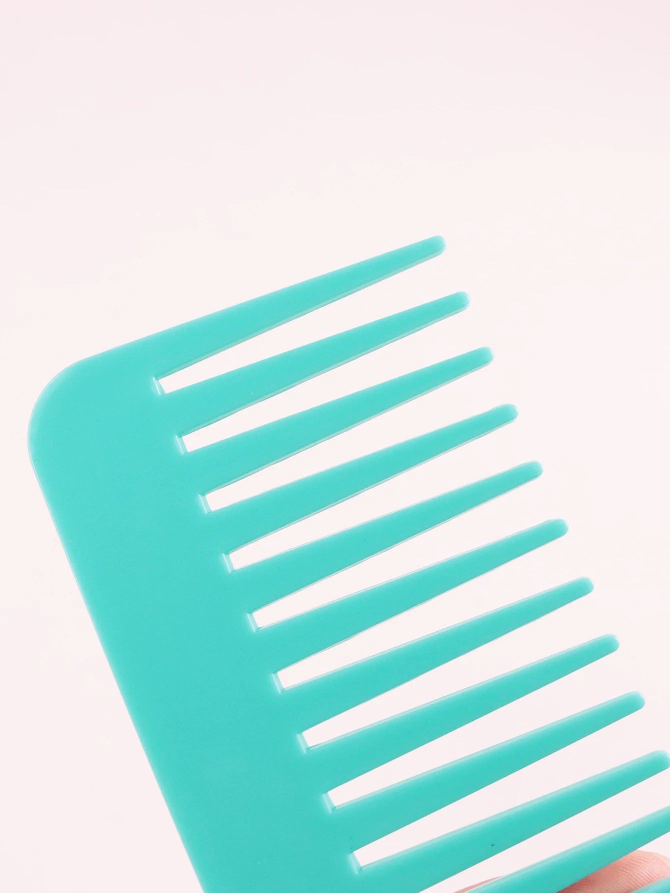 Thick Plastic Heat-Resistant Salon Comb – Anti-Static Long & Wide Tooth Comb for Real Hair Wigs