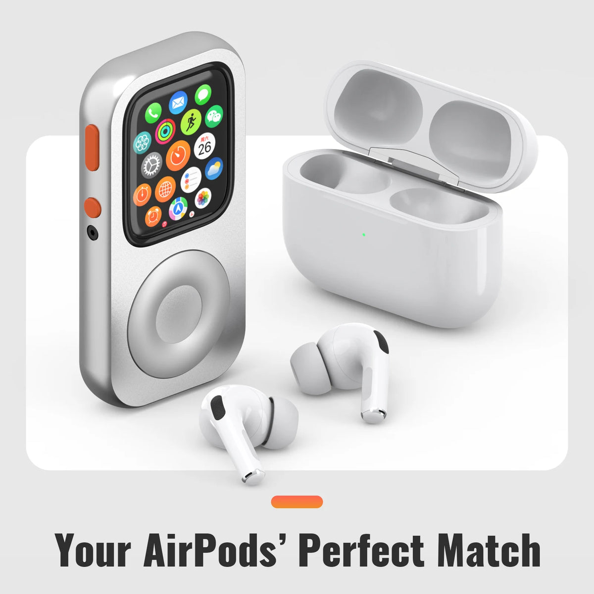 RePod Aluminum Alloy Apple Watch Case - Protective Click Wheel Cover for Series 7, 8 & 9