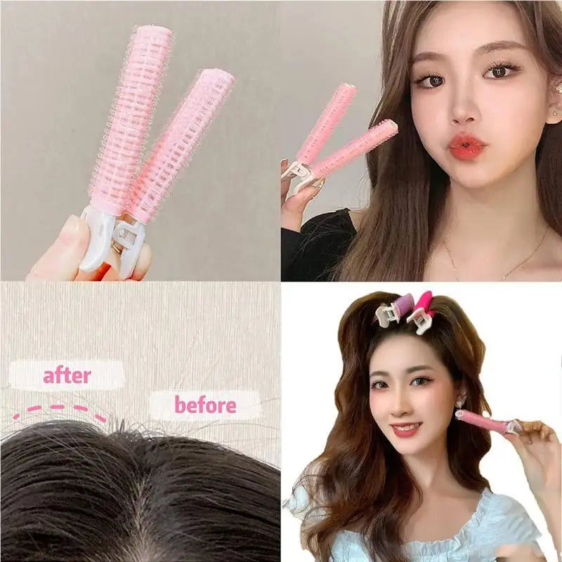 Korean Fluffy Hair Root Clip - Geometric Exquisite Hairpin for Curling Bangs, Fixed Shape Hair Accessories, Perm Iron, 4/2/1PC