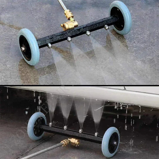 5000 PSI High-Pressure Car Washer – 16 Inch Electric Chassis Cleaning Water Broom with Dual Extension Rods for Vehicles & Motorcycles