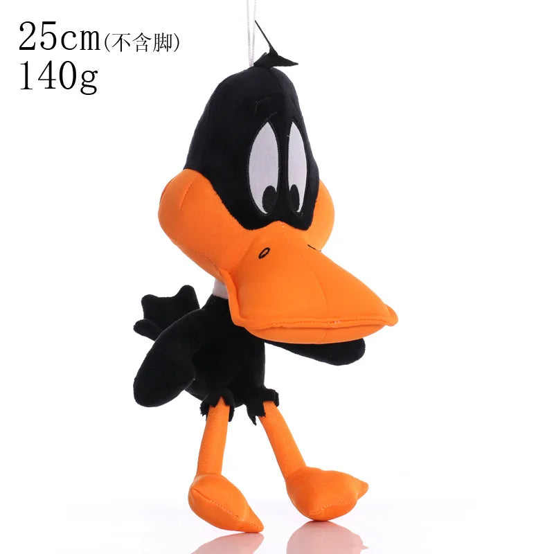 6 Piece Cartoon Character Plush Toy Set - Bugs Bunny, Daffy Duck, Tweety, Cyclone Dog and Bunny Rabbit Stuffed Dolls for Children’s Gifts
