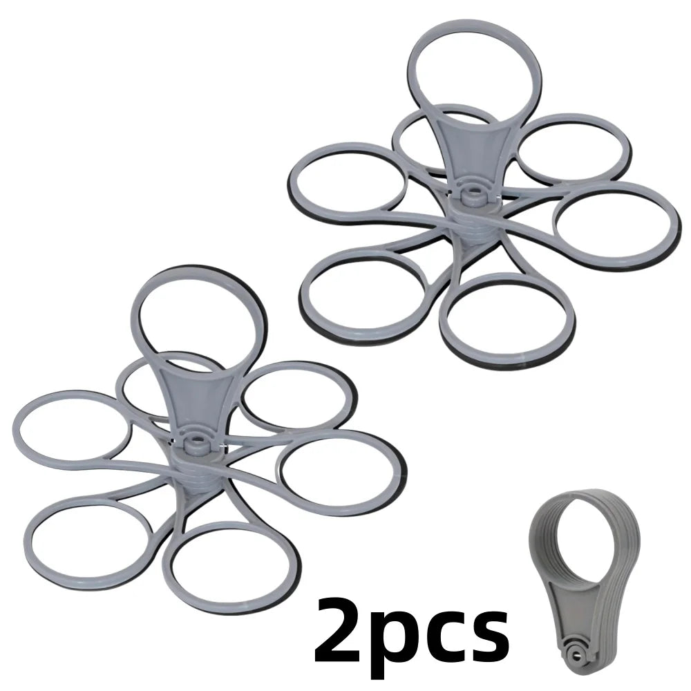 Portable 6-Slot Folding Drink Holder Tray with Handle – Reusable Beverage Carrier for Picnics, Parties & Outdoor Use (1/2 Pack)