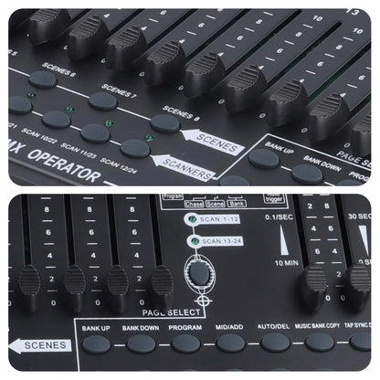 Yiflamefly 384 Channel DMX512 Lighting Controller - Stage Light Programming Console for DJ, Concert & Professional Events