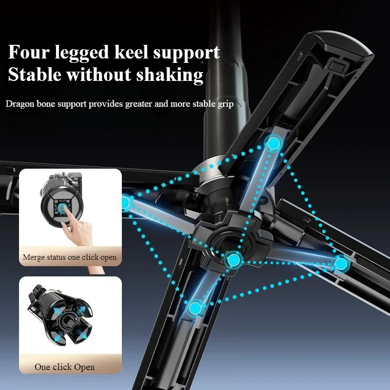 Mini Selfie Stick & Three-Corner Stand – Foldable Phone Holder with Detachable Remote for iPhone & Smartphones, Portable Travel Bracket
