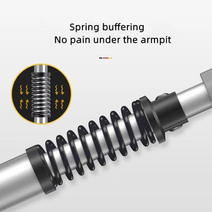 Aluminum Alloy Detachable Foldable Underarm Crutches — Armpit Walking Stick Mobility Aid for Elderly & Disabled
