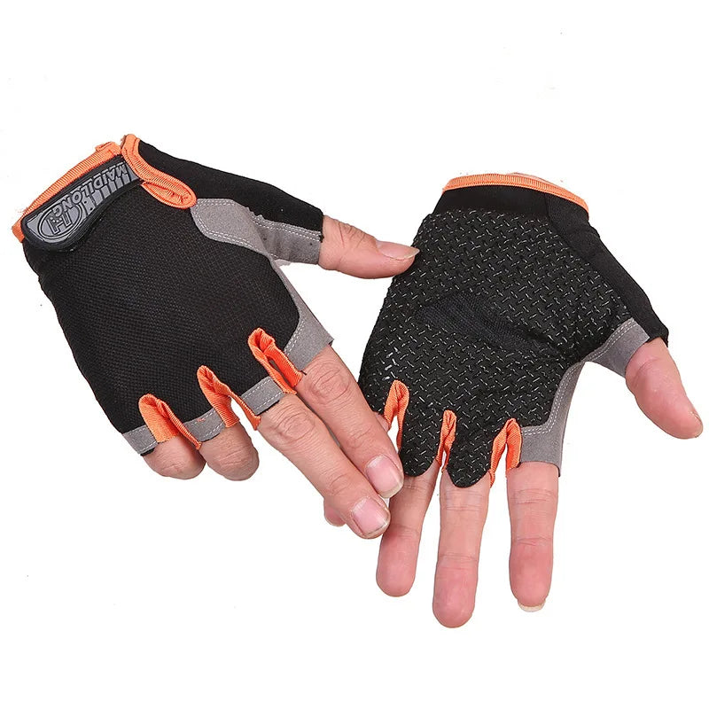Half Finger Cycling Gloves – Anti-Slip, Breathable, Anti-Sweat & Shockproof for Men & Women